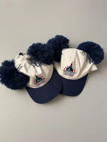 미키마우스 폼폼캡 1986년 2개 세트