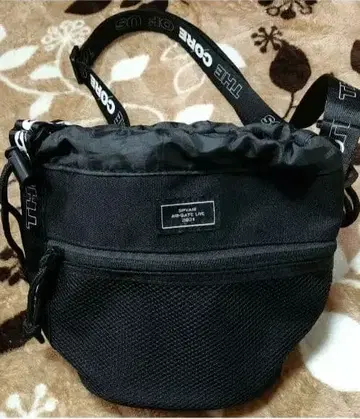 SPYAIR 굿즈 숄더 버킷 백 블랙