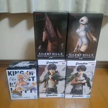 피규어 묶음 판매 5체 세트 원피스 진격의 거인 사일런트 힐