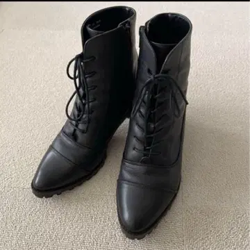 요스케 YOSUKE 천연 가죽 레이스업 하카마 부츠 졸업식 성인식