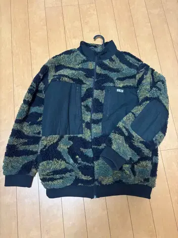 RUL'ER 카모 패턴 플리스 자켓 XXL