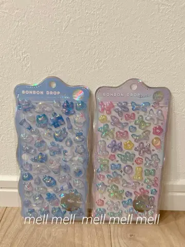 모자 꽁지 드롭 씰 2점