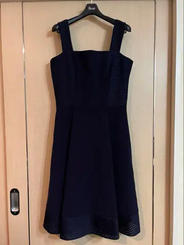 FOXEY NEW YORK 슬리브리스 원피스 42 네이비