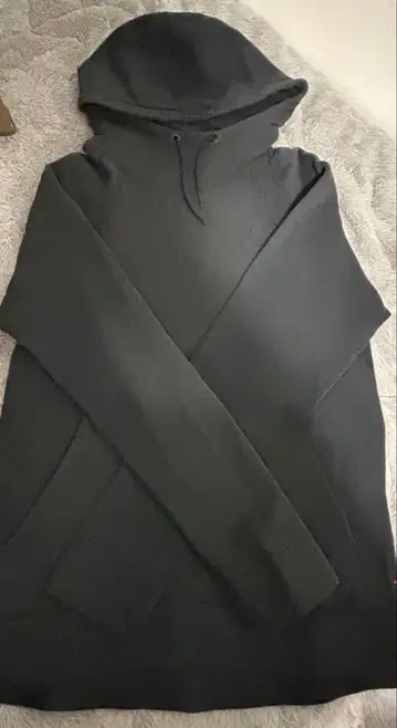 조던 블랙 후드 부착 후드티 M