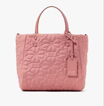 케이트 스페이드 티리 퀼티드 스몰 토트 코스메틱 핑크
