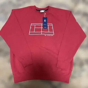 FILA 크루넥 프린트 맨투맨