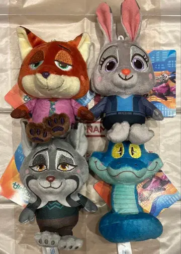 남코 한정 주토피아2 빨간 볼 마스코트 전종 세트