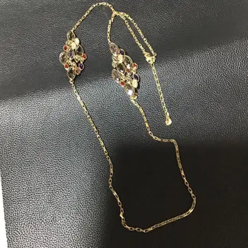 스와로브스키 골드 크리스탈 목걸이