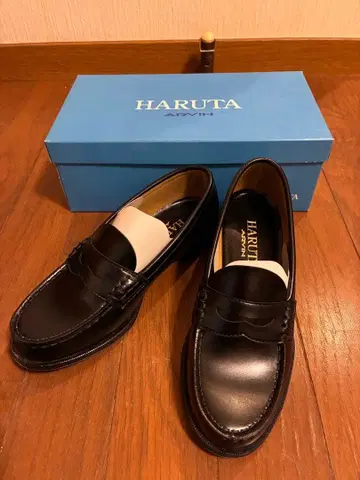 [ 새상품 ] HARUTA 블랙 로퍼 4514 22.5EE