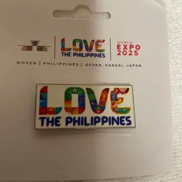 오사카 만박 LOVE THE PHILIPPINES 핀 배지