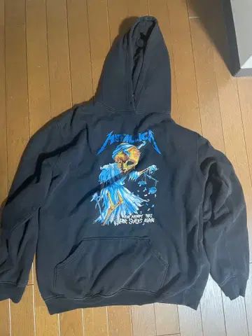 Metallica 스컬 디자인 후드 부착 후드티