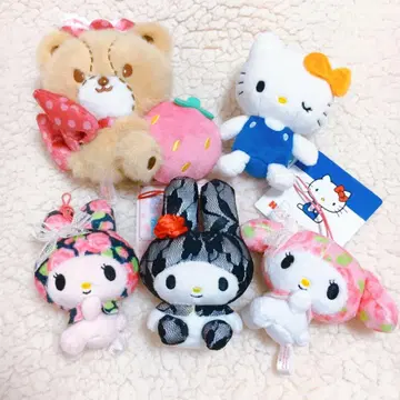 산리오 키티 마이멜로디 타이니참 마스코트 5개