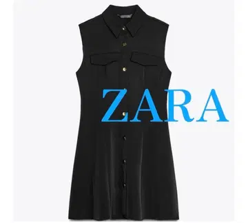 택 포함 새상품 ZARA 크레이프 미니 원피스