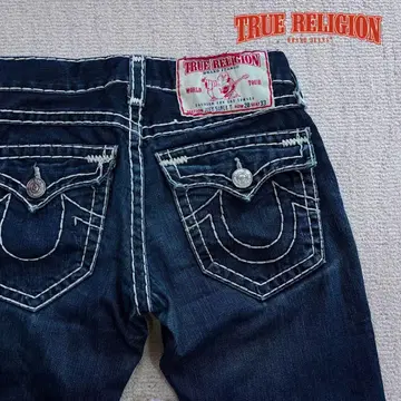 io 착용 True Religion joey super t 플레어 데님