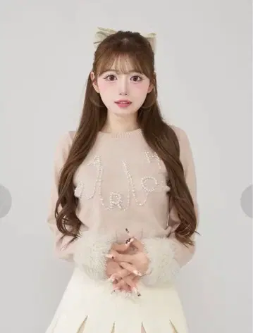 Darich DARICH 로고 펄 니트탑