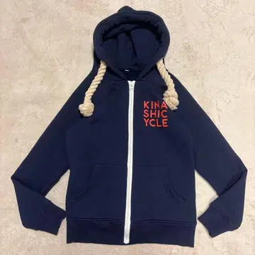 초레어 기나시 사이클 후드티 빅 로프 네이비 속기모 S 사이즈