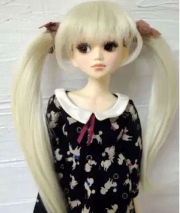 히메카즈라 트윈 테일 가발 플라티나 블론드