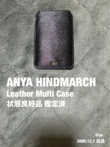 안야 힌드마치 가죽 멀티 케이스 카드 케이스 중고 상태 좋음