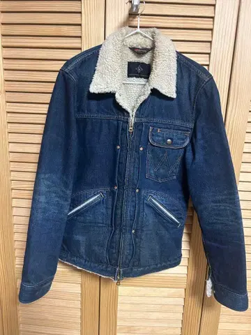 랭글러 WRANGLER 나노 유니버스 별주 데님 보아 자켓 L