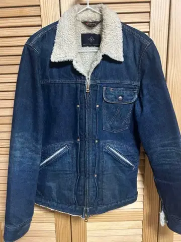 랭글러 WRANGLER 나노 유니버스 별주 데님 보아 자켓 L