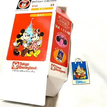 디즈니랜드 25주년 미니어처 컬렉션 파랑 핀 배지