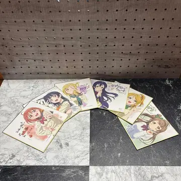 러브 라이브! 선샤인!! 러브 라이브! 입장 특전 색지 6장 세트