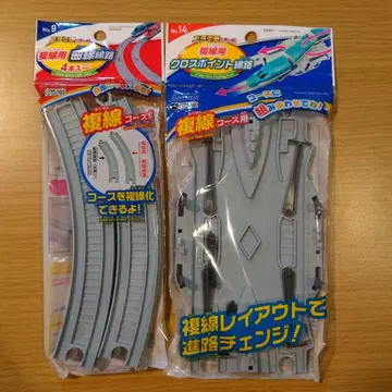 다이소 프티 기차 복선용 곡선 선로 복선용 크로스 포인트 선로 세트