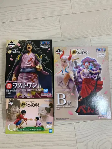 원피스 피규어 세트 3점 제일복권 원피스 새로운 새벽