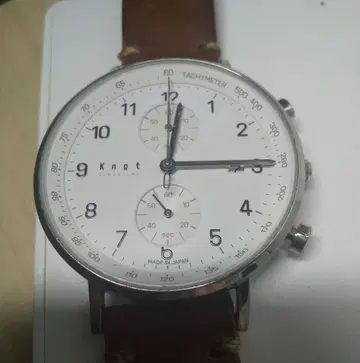 Knot 노트 CC-39 크로노그래프 손목시계 아라빅 다이얼 작동품