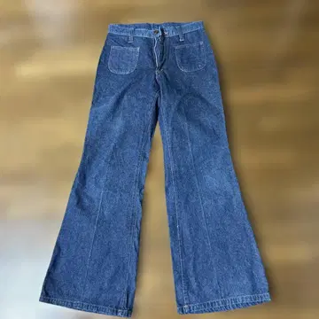 레트로 ELJOHN 부츠컷 데님 다크 블루