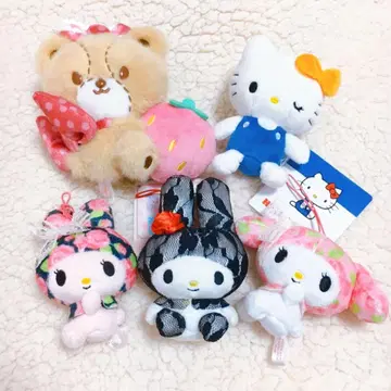 산리오 키티 마이멜로디 타이니참 마스코트 5개