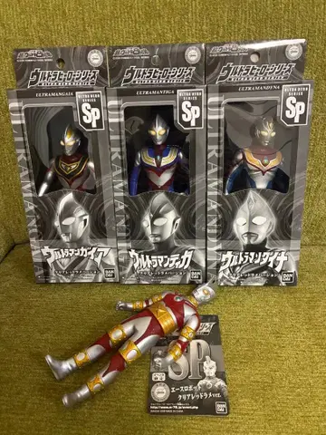 SP 울트라맨 티가 다이나 가이아 클리어 레드 라메 에이스 로봇