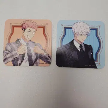 주술회전 팬파레 코스터 카페 세트 이타도리 유우지 고죠 사토루