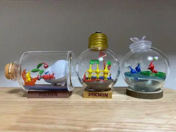 피크민 테라리움 피규어 불에 강한 물가에서 잠시 휴식 전기는 맡겨줘