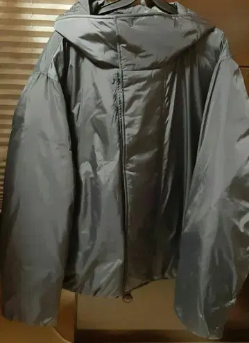 UNIQLO U 택 포함 새상품 퍼프 테크 후드티 3XL 다크 그레이