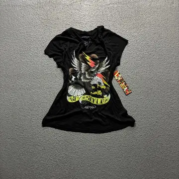 Ed Hardy / Eagle Graphic Burnout Tee Y2K