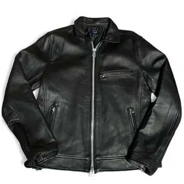 BACK NUMBER 백넘버 라무 가죽 자켓 양 더블 지퍼