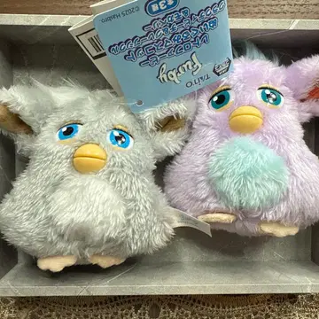 레트로 퍼비 봉제 인형 마스코트 2개 세트