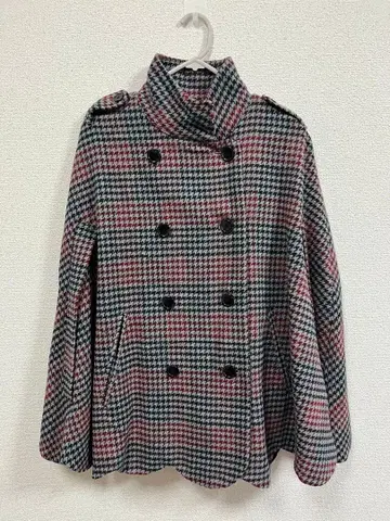 Bibiy 비비 판초 치도리 패턴 체크