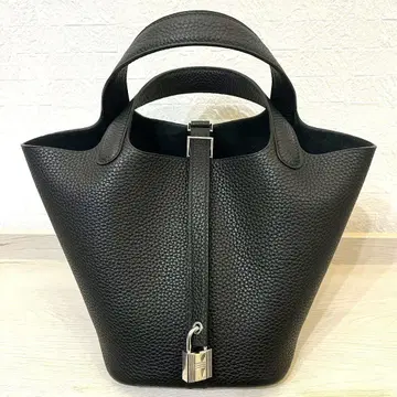 프리미엄 고품질 천연 가죽 큐브 백 PM 블랙 노브랜드