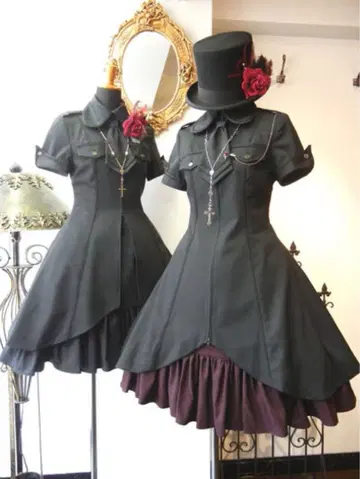 ATELIERBOZ 멜티 원피스 블랙 x 블랙