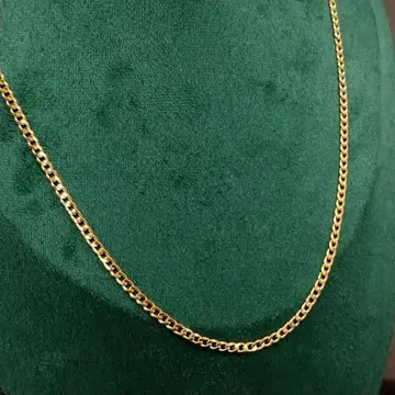 골드 각인 체인 키헤이 목걸이 3mm