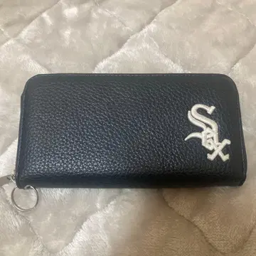 시카고 화이트삭스 블랙 가죽 장지갑