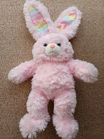 토끼 봉제 인형 핑크