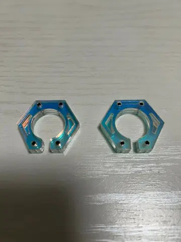 츄오마치 전술 공예 이어 커프 유닛 클리어 오로라 2개 세트