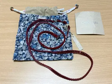 CHAN LUU 가죽 비즈 팔찌 레드 빨간색 핑크 파우치