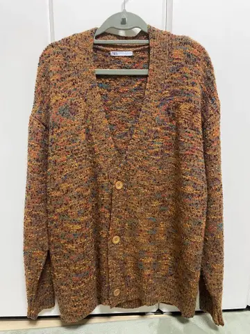 ZABA 멀티 컬러 가디건 L 사이즈