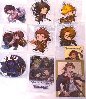 그랑블루 판타지 사기사 아크릴 키링, 캔뱃지, 스티커, 카드 세트