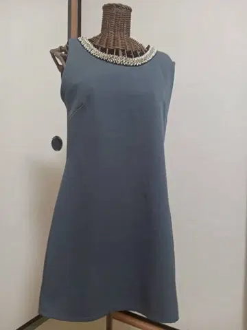 REXGIRL 그레이 슬리브리스 원피스