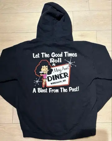 아메리칸 다이너 후드티 M 미국 빈티지 의류